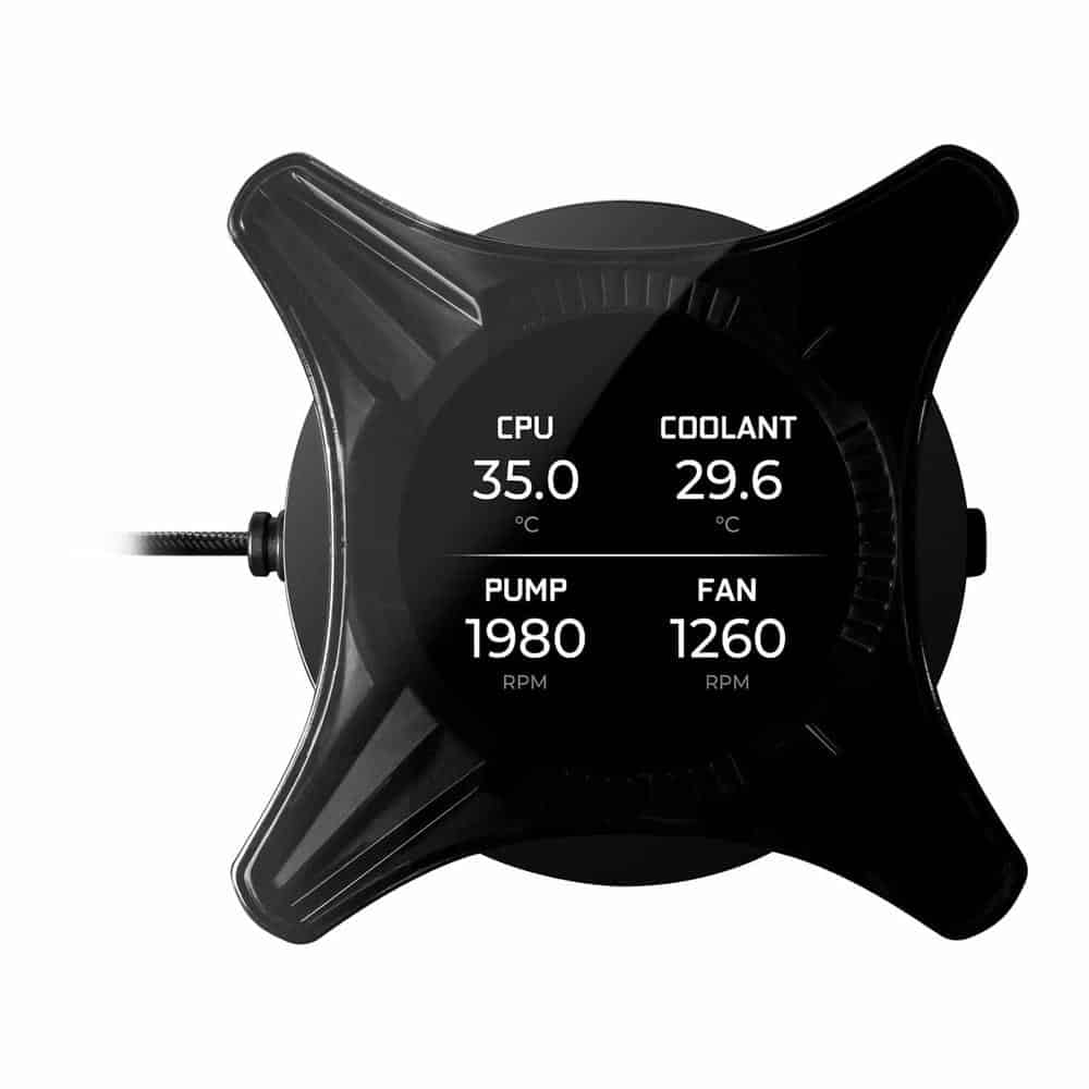 (image for) EVGA CLCx 360mm All-In-One RGB CPU Liquid Cooler with 2.1" LCD Screen